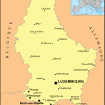 Carte du Grand Duché du Luxembourg